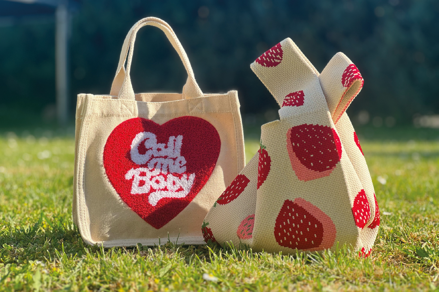 call me baby - mini tote bag