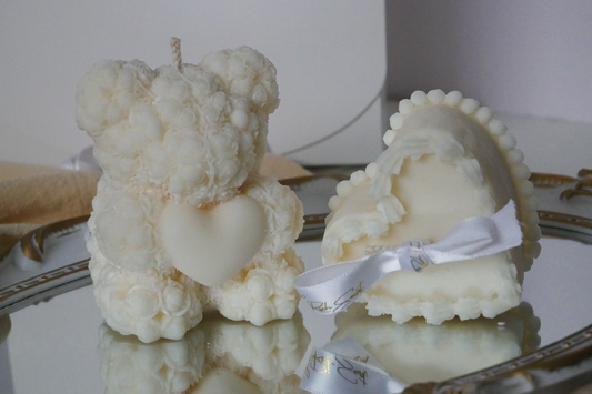 ROSE BEAR & VINTAGE CREAM CAKE SET